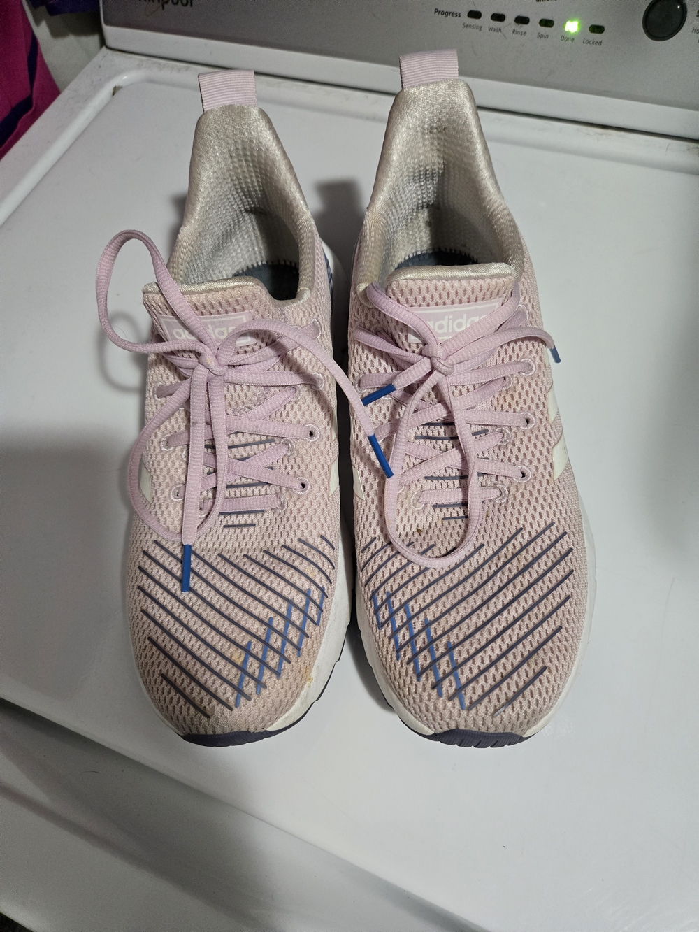 Adidas Women’s Pink Knit Running Sneakers